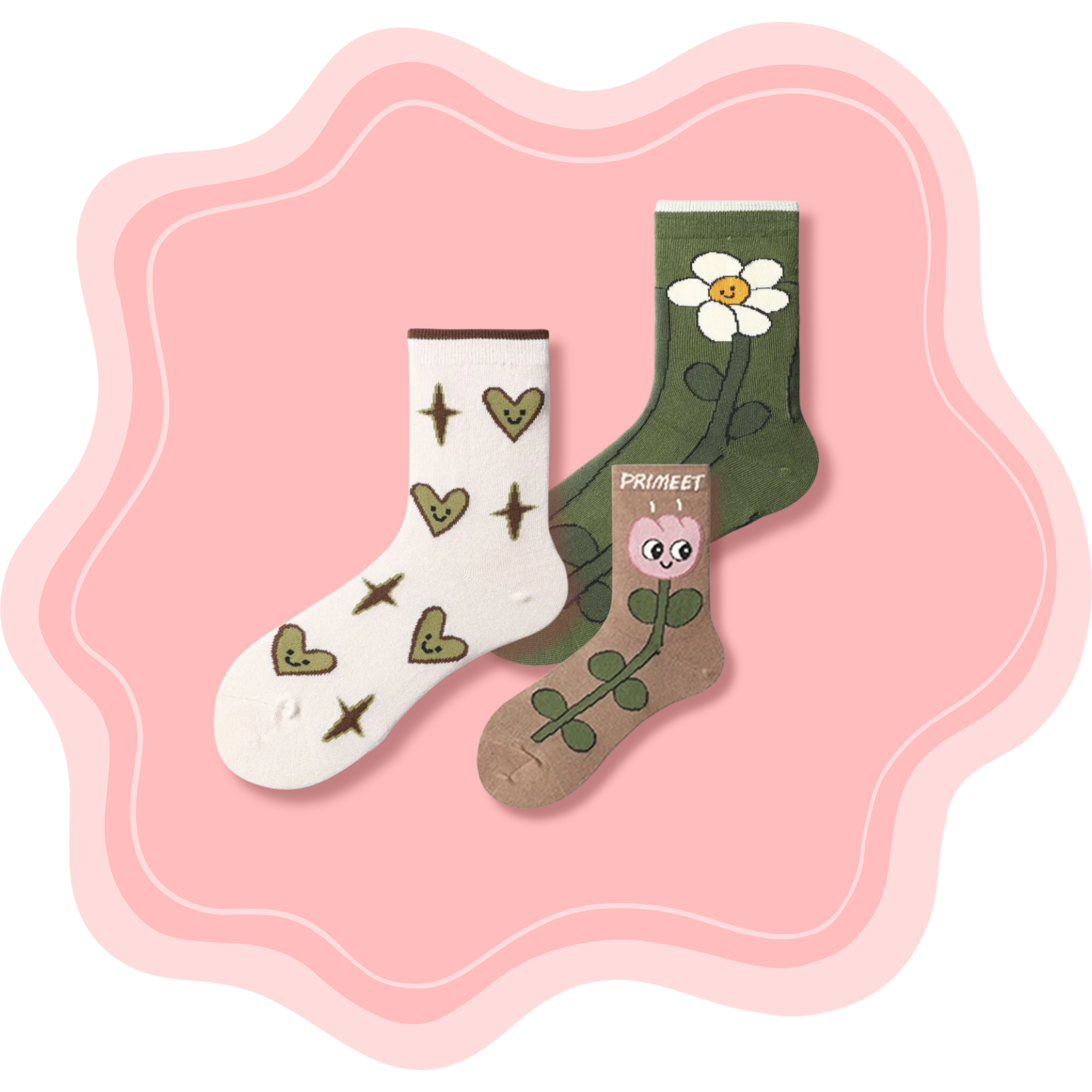 Little Garden Socks Set ♡