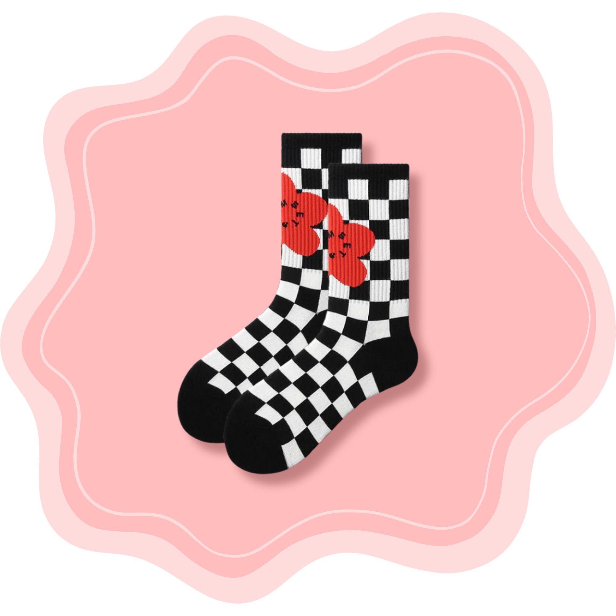 Retro Bloom Crew Socks ♡