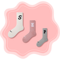 Mono Letters Socks Set ♡