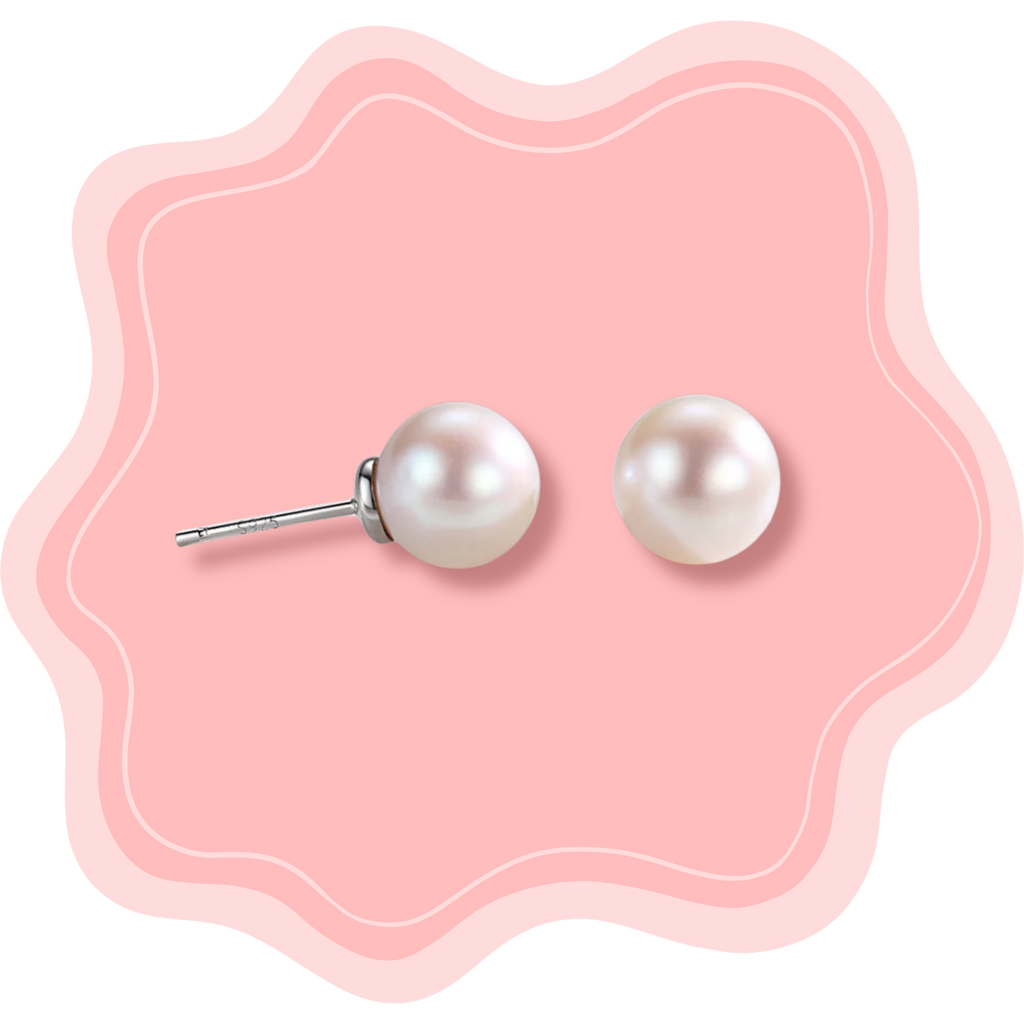 Round Stud Earrings ♡