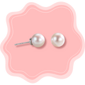 Round Stud Earrings ♡