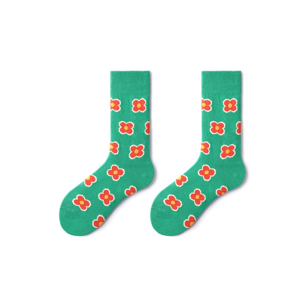 Sunny Garden All-season Women 5pcs Crew Socks Set-2